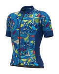ALÉ Cycling short sleeve jersey - OVER PRAGMA - blue