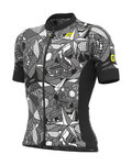 ALÉ Cycling short sleeve jersey - OVER PRAGMA - grey