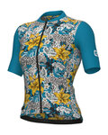 ALÉ Cycling short sleeve jersey - HIBISCUS PR-E - blue
