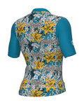 ALÉ Cycling short sleeve jersey - HIBISCUS PR-E - blue
