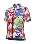 ALÉ Cycling short sleeve jersey - SKETCH KID - white