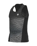 ALÉ Cycling tank top - STREAM RUNNING - black