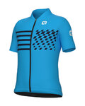 ALÉ Cycling short sleeve jersey - PLAY KID - light blue