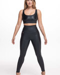 ATHLEEYA leggins - ESSENTIAL SHINE - black