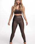 ATHLEEYA leggins - ESSENTIAL SHINE - brown