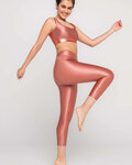 ATHLEEYA leggins - DANCE SHINE - bronze