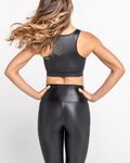 ATHLEEYA leggins - COFFEE SHINE - black