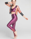 ATHLEEYA leggins - COFFEE SHINE - purple