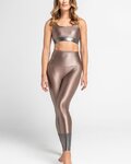ATHLEEYA leggins - COFFEE SHINE - beige