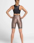 ATHLEEYA leggins - COFFEE BIKER SHINE - beige