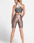 ATHLEEYA leggins - COFFEE BIKER SHINE - beige