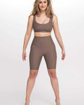 ATHLEEYA Cycling shorts without bib - ESSENTIAL - brown