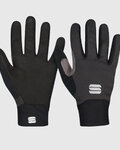 SPORTFUL Cycling long-finger gloves - KIDS SOFTSHELL - black