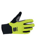 SPORTFUL Cycling long-finger gloves - KIDS SOFTSHELL - yellow/black