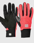 SPORTFUL Cycling long-finger gloves - KIDS SOFTSHELL - pink