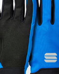 SPORTFUL Cycling long-finger gloves - KIDS SOFTSHELL - blue/black