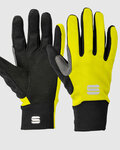 SPORTFUL Cycling long-finger gloves - KIDS SOFTSHELL - yellow