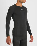 SPORTFUL Cycling long sleeve t-shirt - 2ND SKIN - black