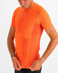 SPORTFUL Cycling short sleeve t-shirt - 2ND SKIN - orange