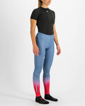 SPORTFUL leggins - APEX - light blue/red