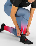 SPORTFUL leggins - APEX - light blue/red