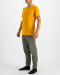 SPORTFUL Cycling short sleeve t-shirt - XPLORE - yellow