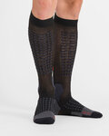 SPORTFUL Cycling knee-socks - APEX LONG - black/red