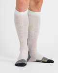 SPORTFUL Cycling knee-socks - APEX LONG - white/yellow
