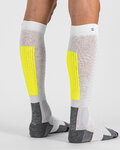 SPORTFUL Cycling knee-socks - APEX LONG - white/yellow