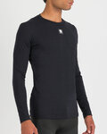 SPORTFUL Cycling long sleeve t-shirt - MERINO LS - black