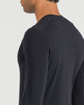 SPORTFUL Cycling long sleeve t-shirt - MERINO LS - black