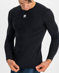 SPORTFUL Cycling long sleeve t-shirt - MERINO LS - black