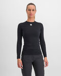 SPORTFUL Cycling long sleeve t-shirt - MERINO - black