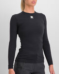 SPORTFUL Cycling long sleeve t-shirt - MERINO - black