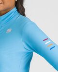SPORTFUL Cycling winter long sleeve jersey - DORO W - blue