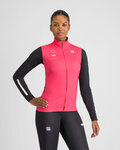 SPORTFUL Cycling winter long sleeve jersey - SQUADRA W - pink/black