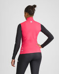 SPORTFUL Cycling winter long sleeve jersey - SQUADRA W - pink/black