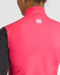 SPORTFUL Cycling winter long sleeve jersey - SQUADRA W - pink/black