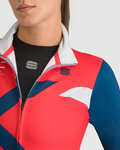 SPORTFUL Cycling winter long sleeve jersey - SQUADRA W - red/blue