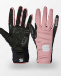 SPORTFUL Cycling long-finger gloves - WS ESSENTIAL 2 W - black/pink