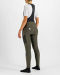 SPORTFUL Cycling long bib trousers - GIARA - green