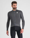 SPORTFUL Cycling winter long sleeve jersey - MONOCROM THERMAL - anthracite