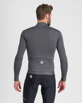 SPORTFUL Cycling winter long sleeve jersey - MONOCROM THERMAL - anthracite