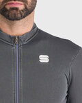 SPORTFUL Cycling winter long sleeve jersey - MONOCROM THERMAL - anthracite