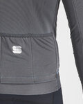 SPORTFUL Cycling winter long sleeve jersey - MONOCROM THERMAL - anthracite