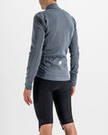 SPORTFUL Cycling winter long sleeve jersey - MONOCROM THERMAL - anthracite