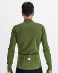 SPORTFUL Cycling winter long sleeve jersey - MONOCROM THERMAL - green