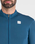 SPORTFUL Cycling winter long sleeve jersey - MONOCROM THERMAL - blue