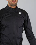 SPORTFUL Cycling rain jacket - HOT PACK NORAIN - black