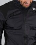 SPORTFUL Cycling rain jacket - HOT PACK NORAIN - black